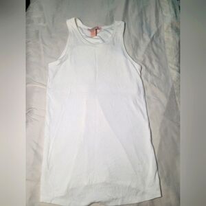 White Sleeveless Tank Top